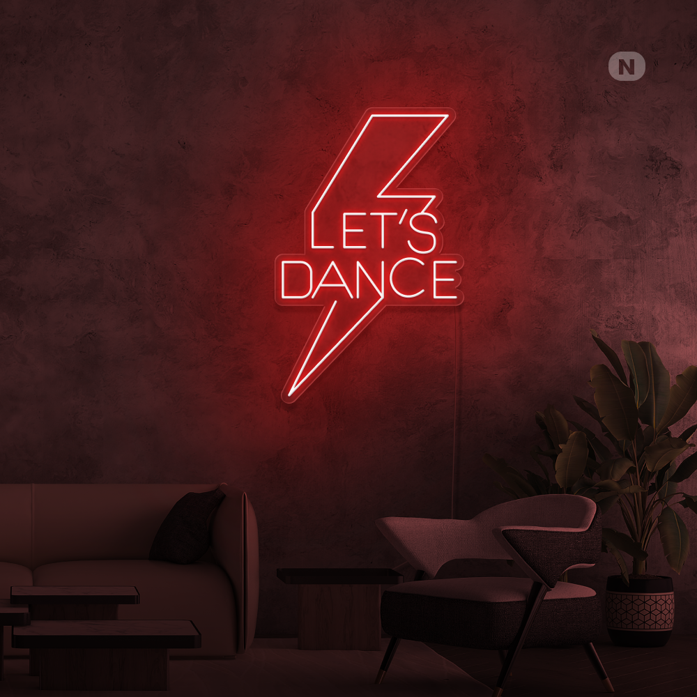 Neonskylt Let's Dance