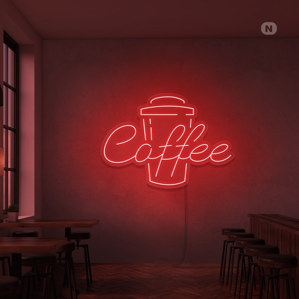 Neonskylt Coffee