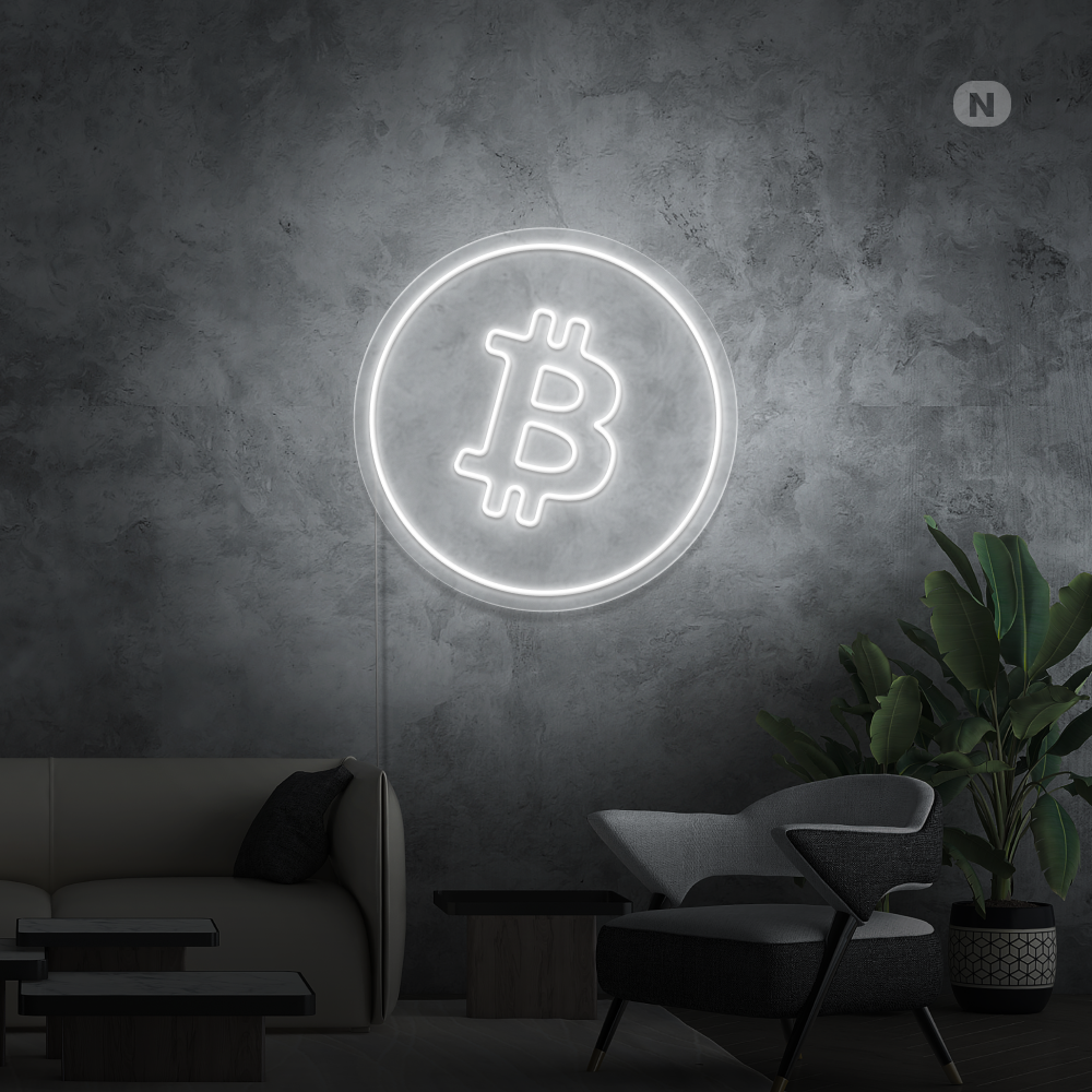 Neonskylt Bitcoin