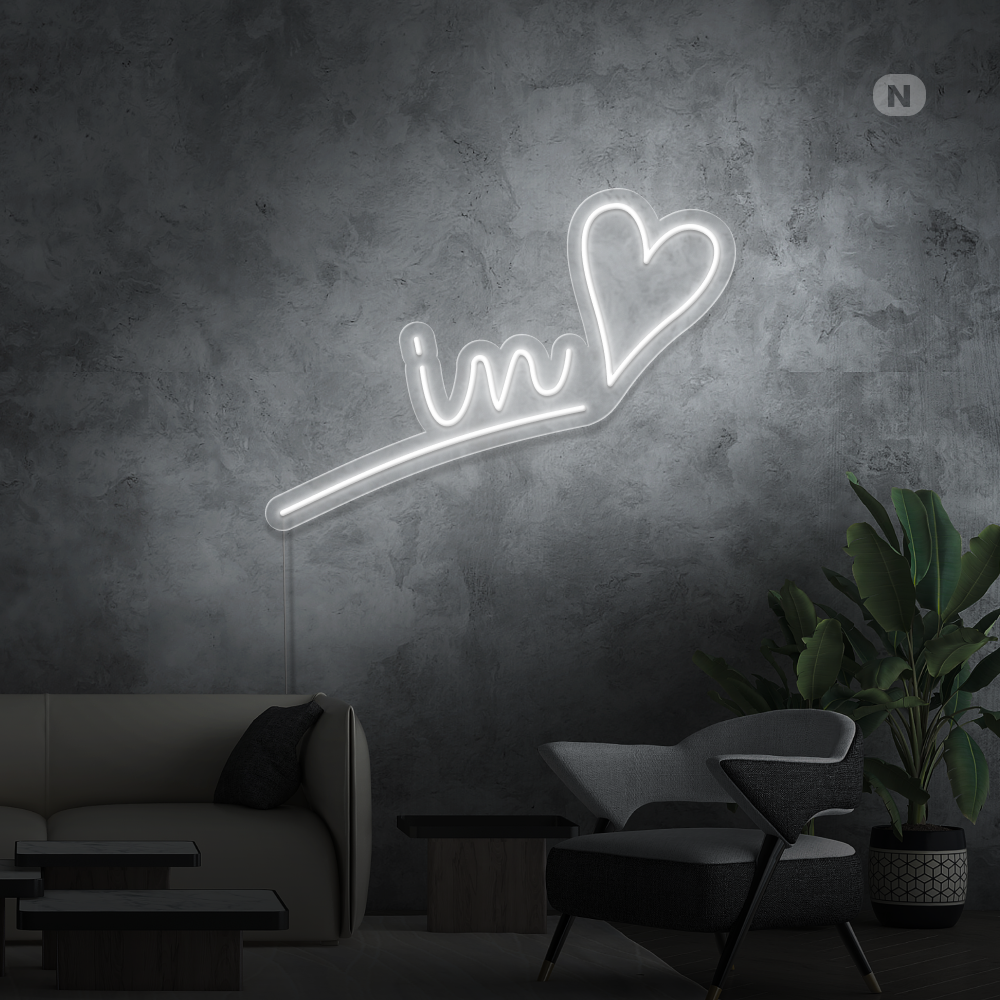 Neonskylt Kärlek