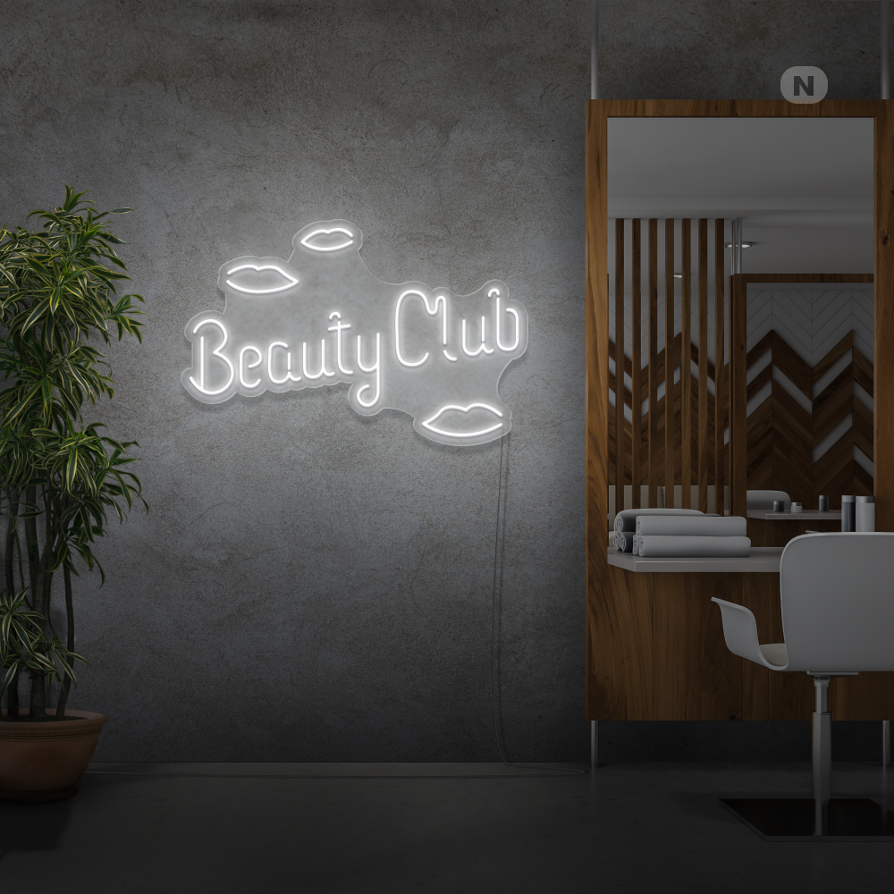 Neonskylt Beauty Club