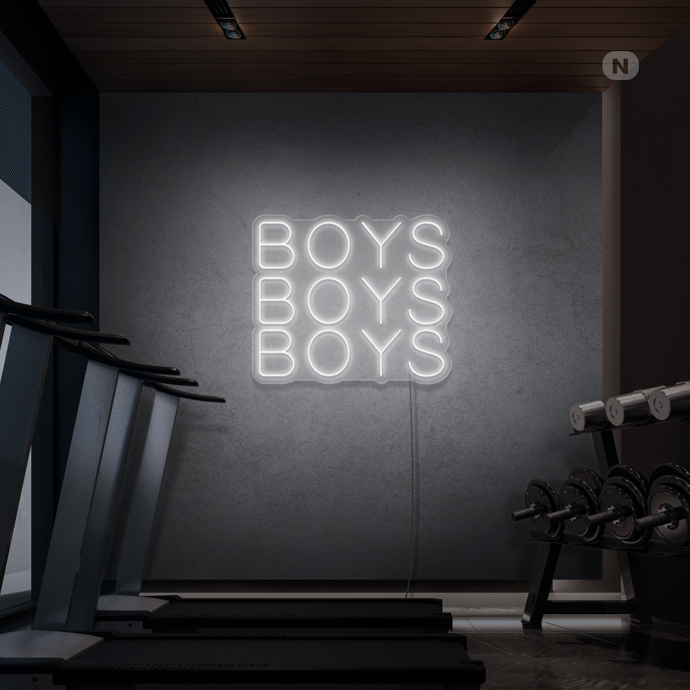 Neonskylt Boys Boys Boys