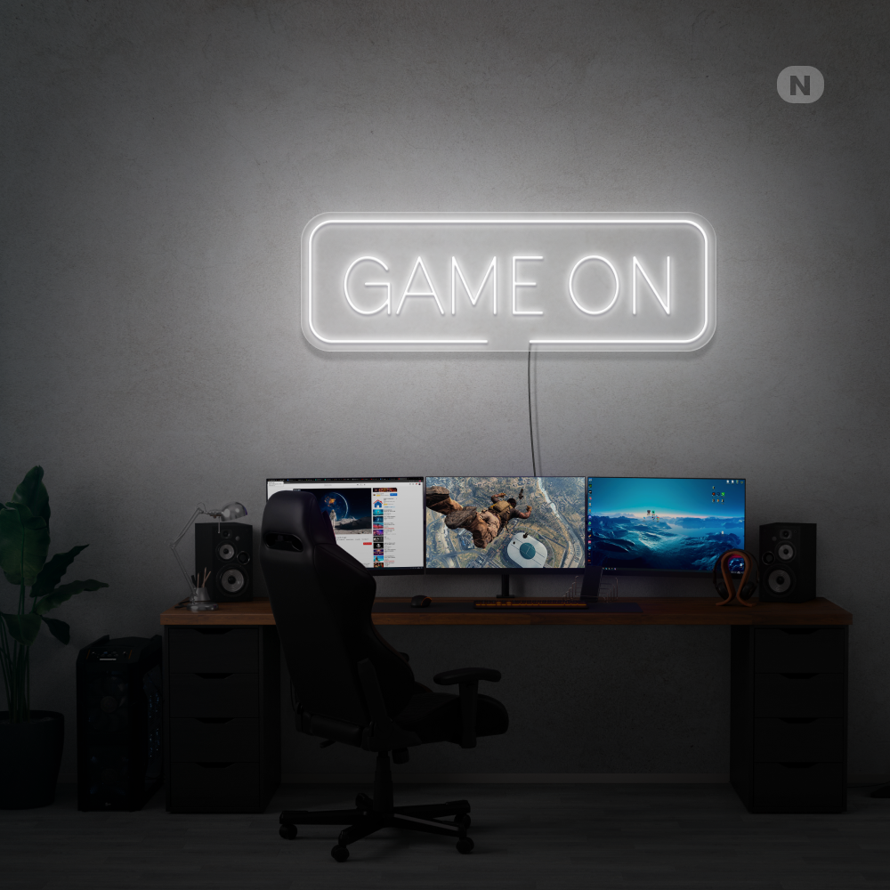 Neonskylt Game On