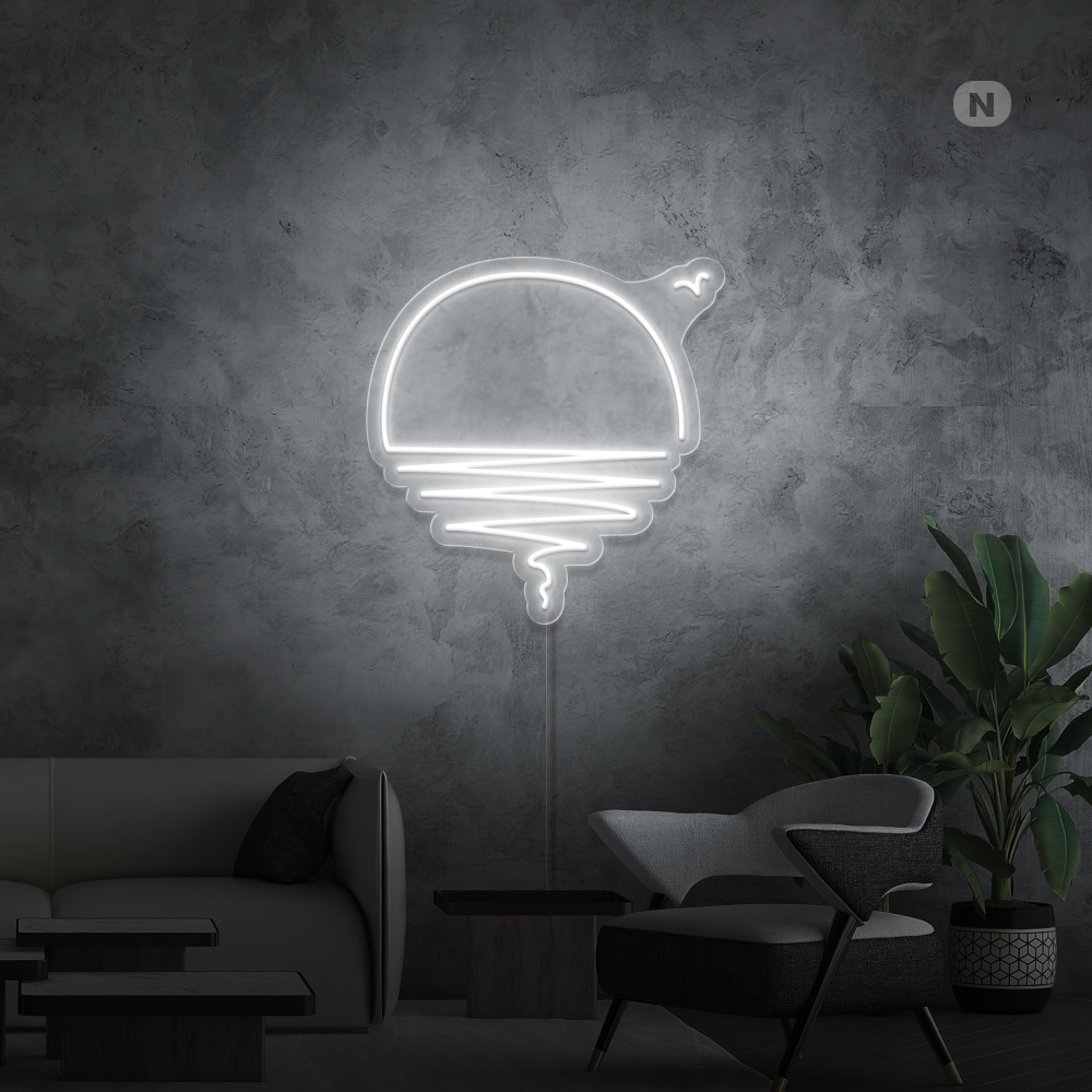 Neonskylt Solnedgång