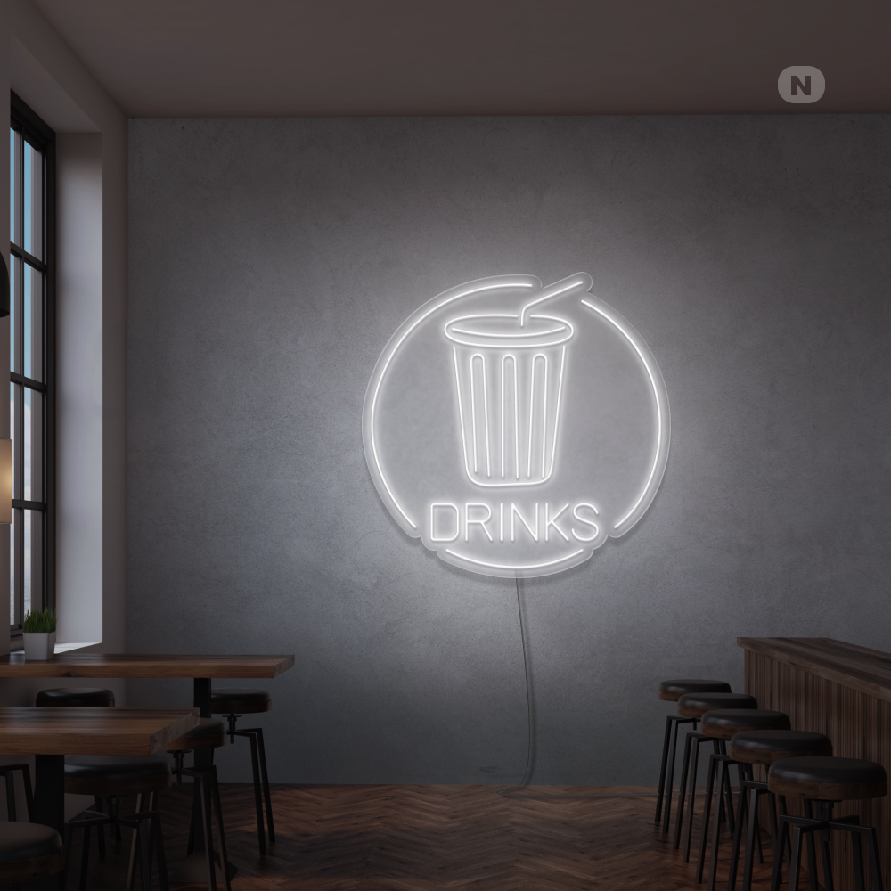 Neonskylt Drinks