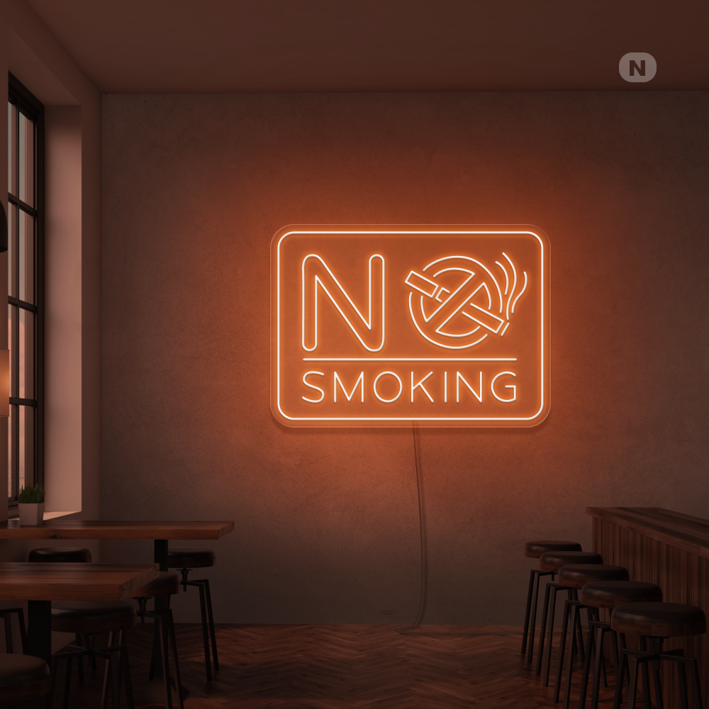 Neonskylt No Smoking
