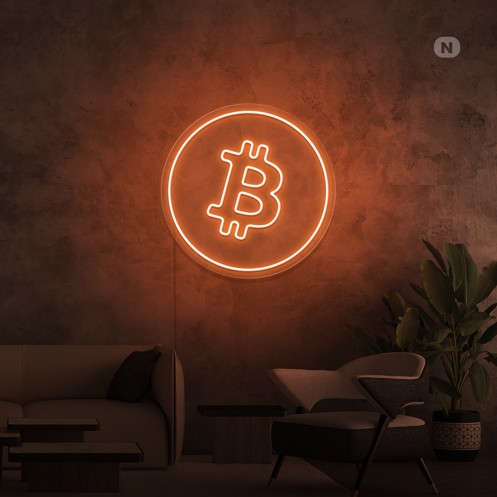 Neonskylt Bitcoin