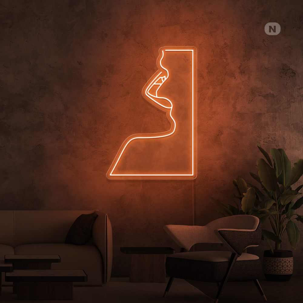 Neonskylt Förförelse