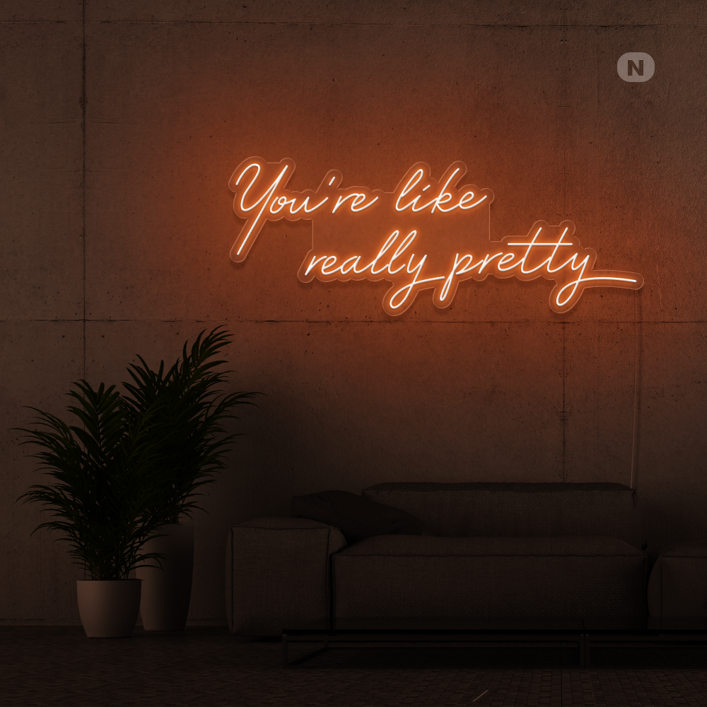 Neonskylt Citat om livet