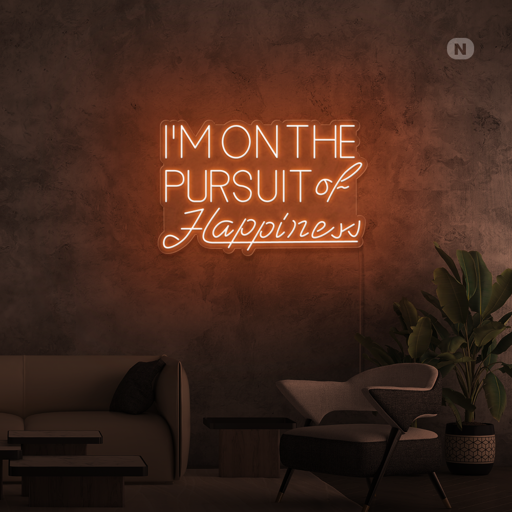Neonskylt Hapiness