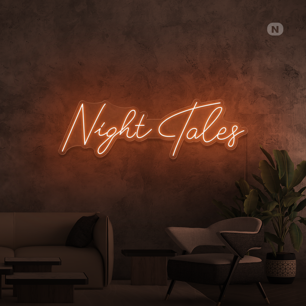 Neonskylt Night Tales