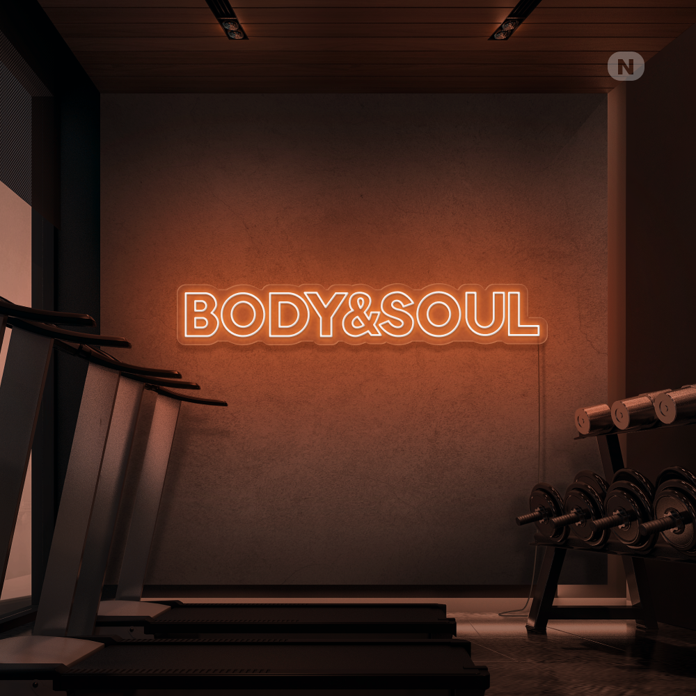 Neonskylt Body & Soul