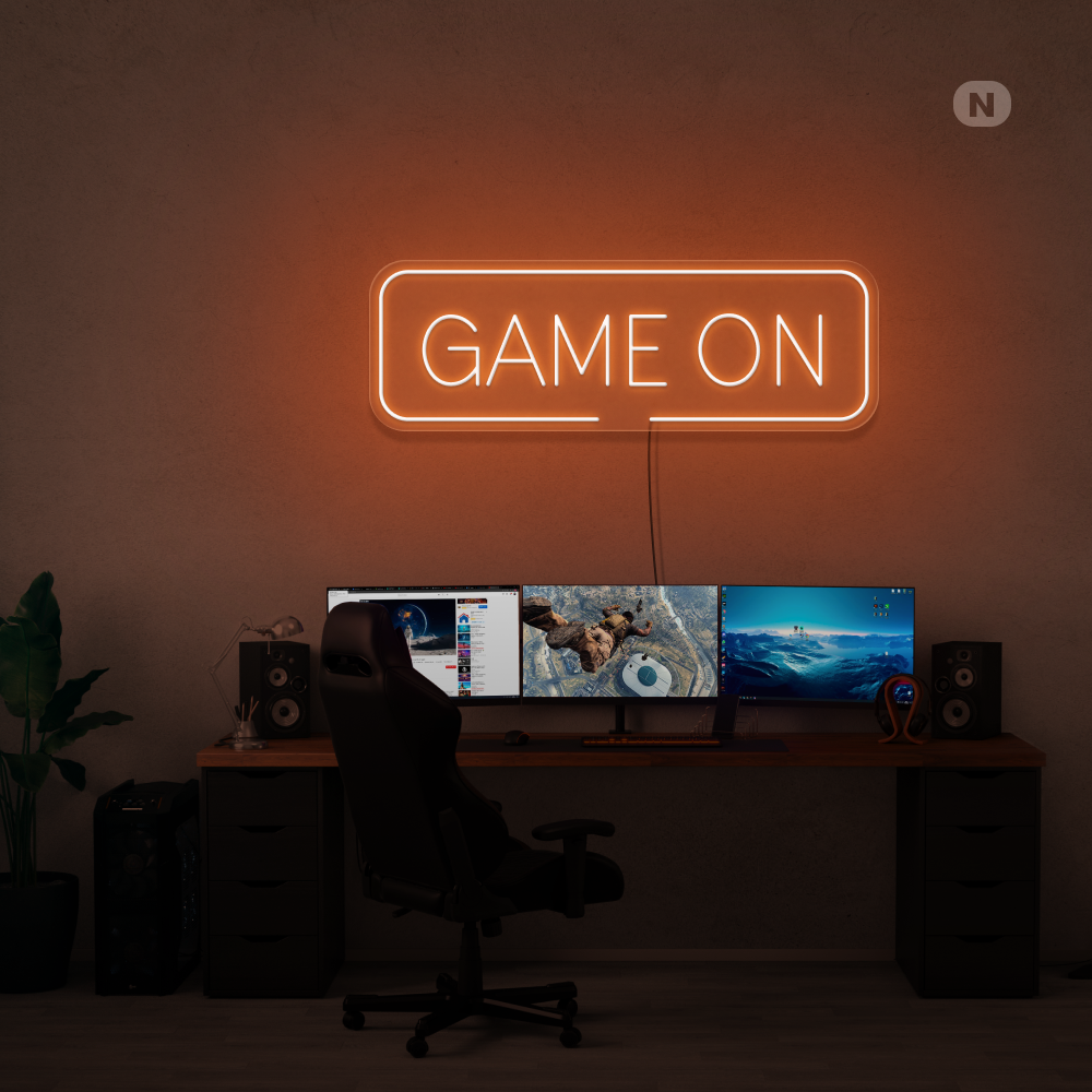 Neonskylt Game On