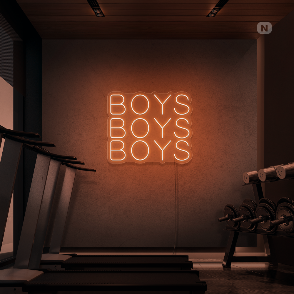 Neonskylt Boys Boys Boys