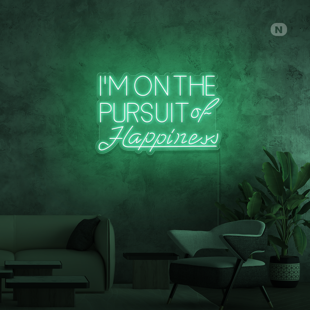 Neonskylt Hapiness
