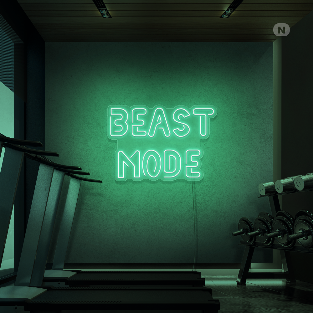Neonskylt Beast Mode