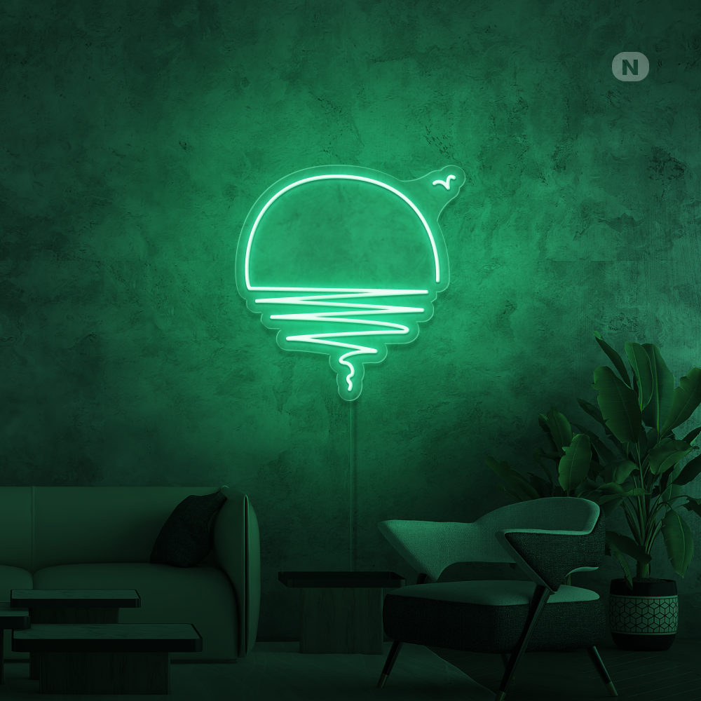 Neonskylt Solnedgång