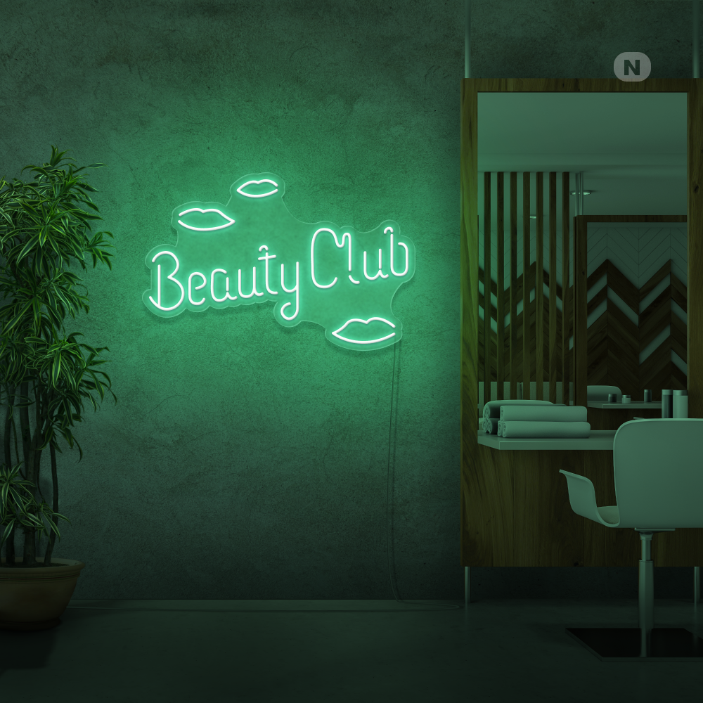 Neonskylt Beauty Club