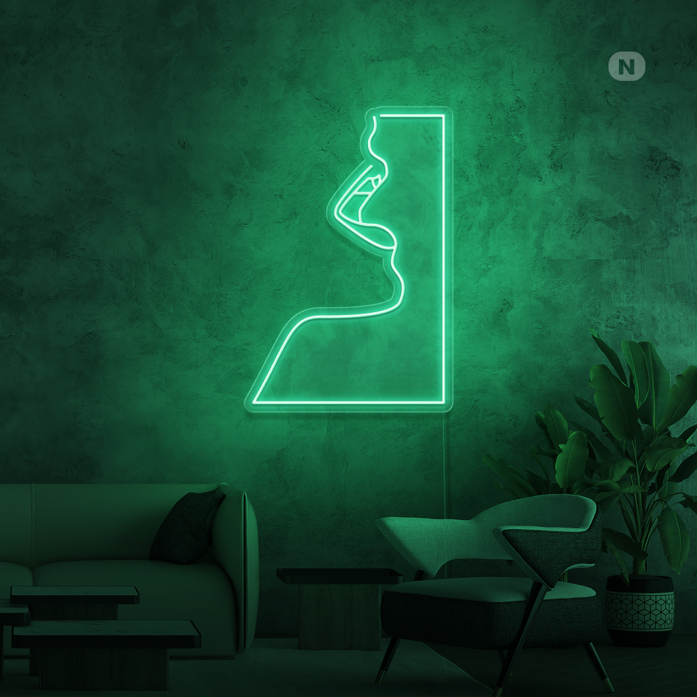 Neonskylt Förförelse