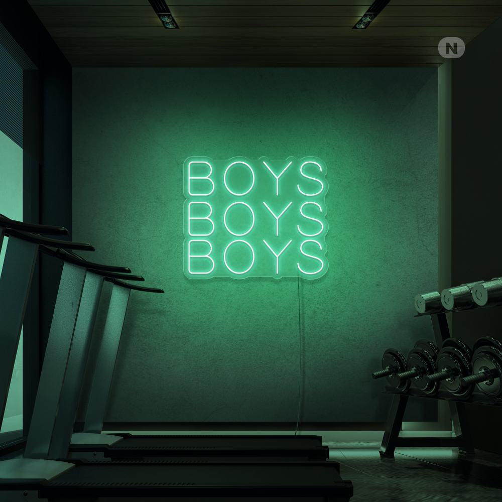 Neonskylt Boys Boys Boys