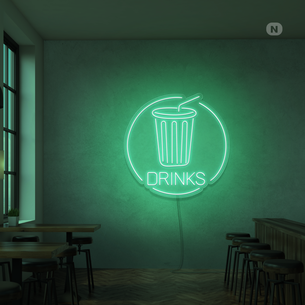 Neonskylt Drinks