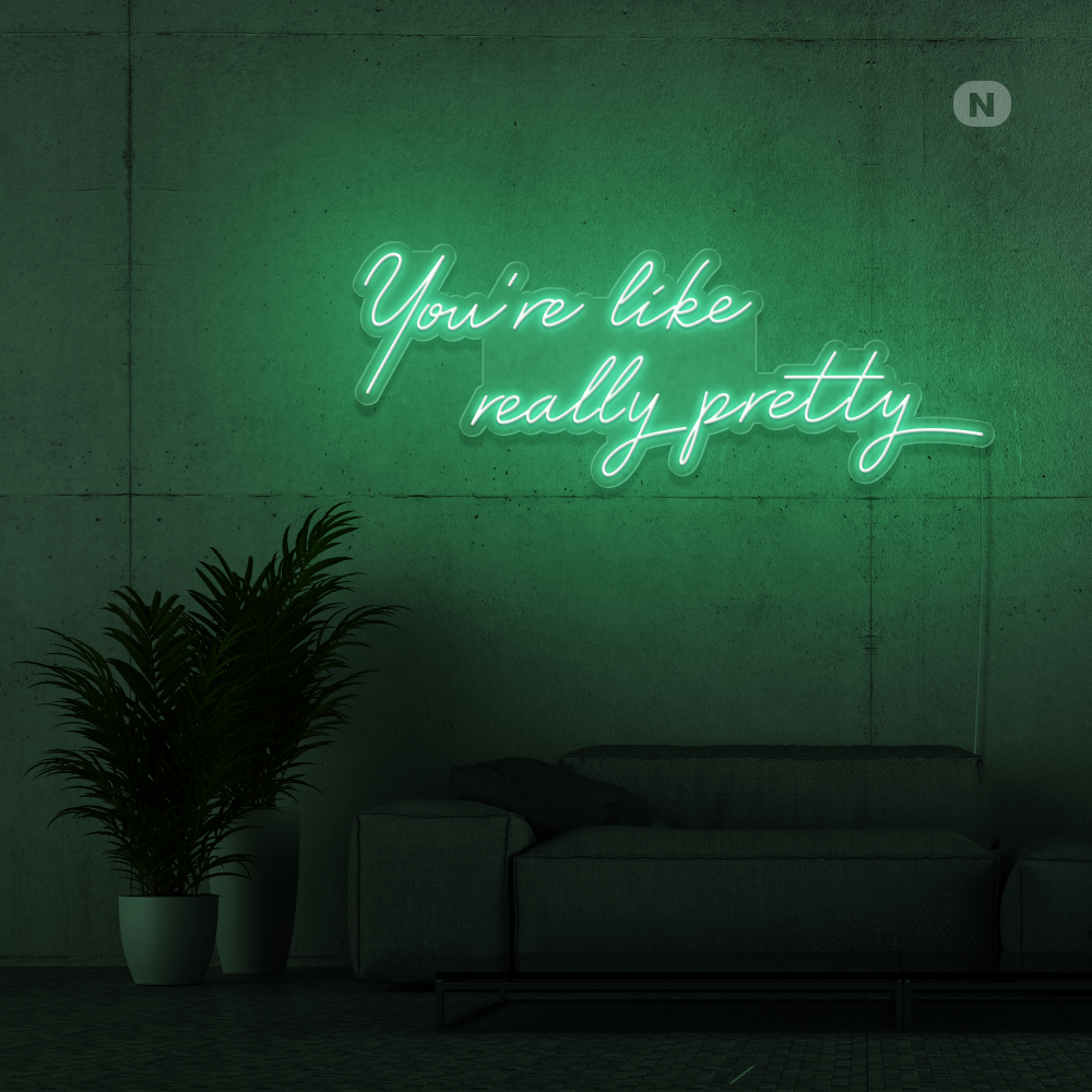 Neonskylt Citat om livet