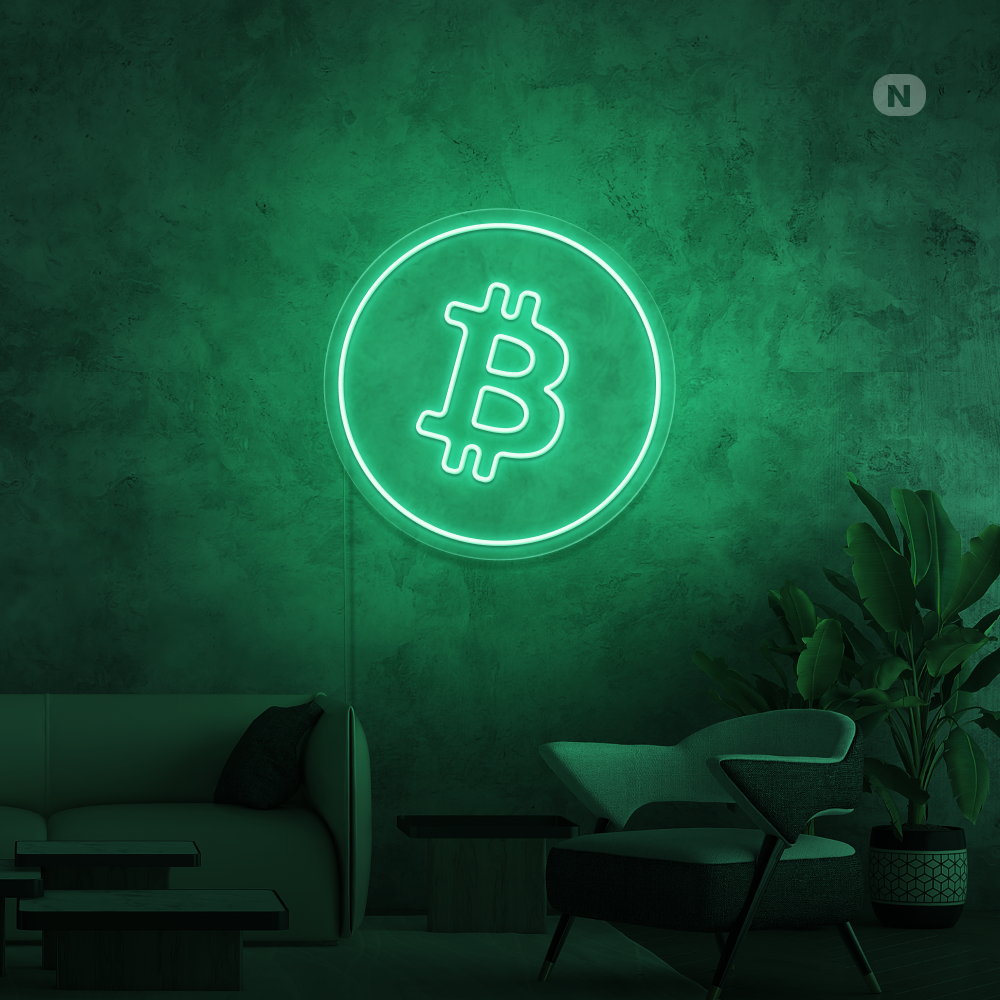 Neonskylt Bitcoin