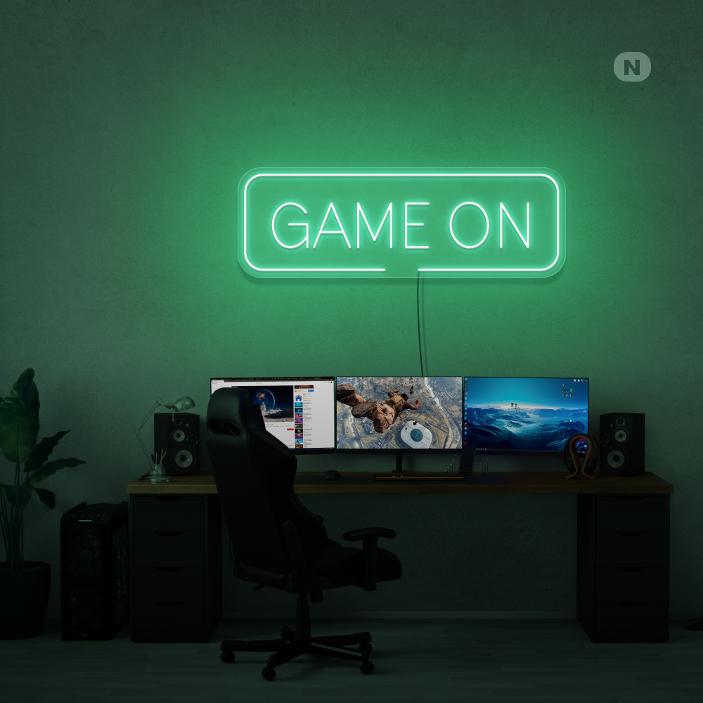 Neonskylt Game On