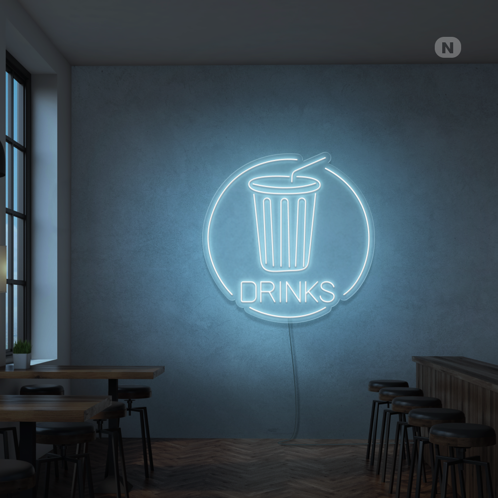 Neonskylt Drinks