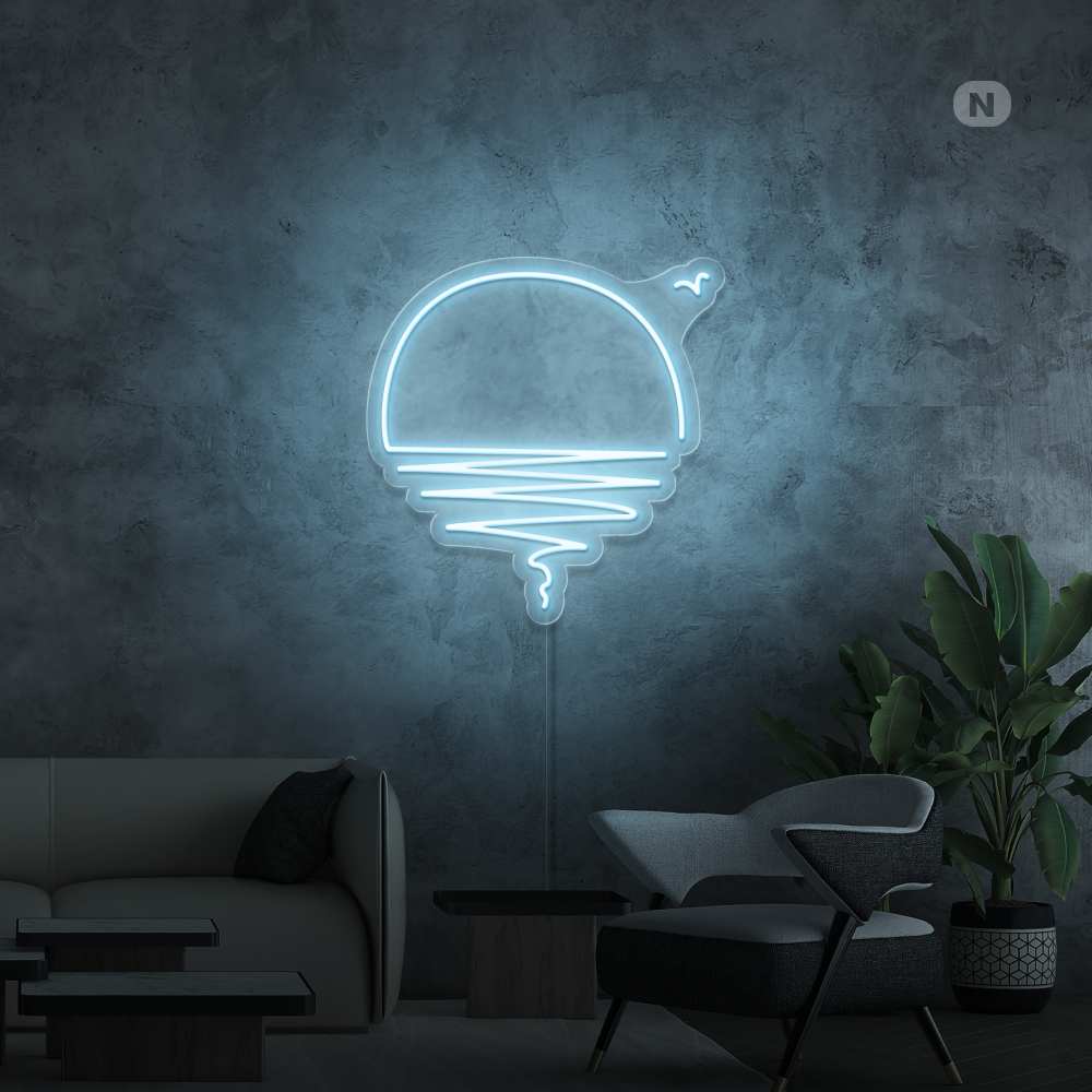 Neonskylt Solnedgång