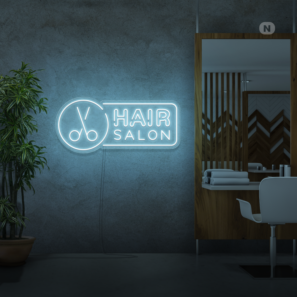 Neonskylt Hair Salon