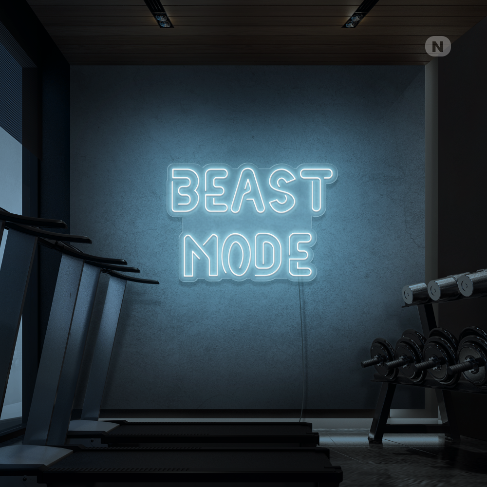 Neonskylt Beast Mode