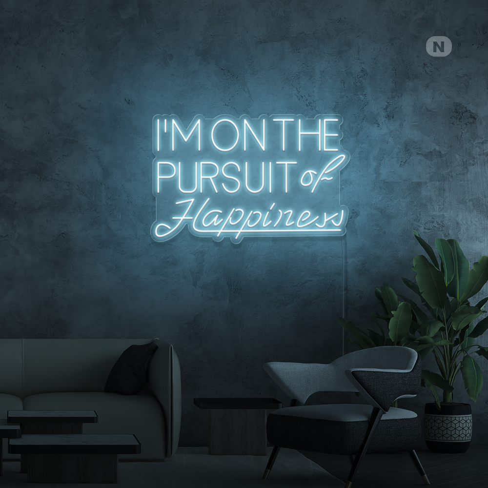 Neonskylt Hapiness