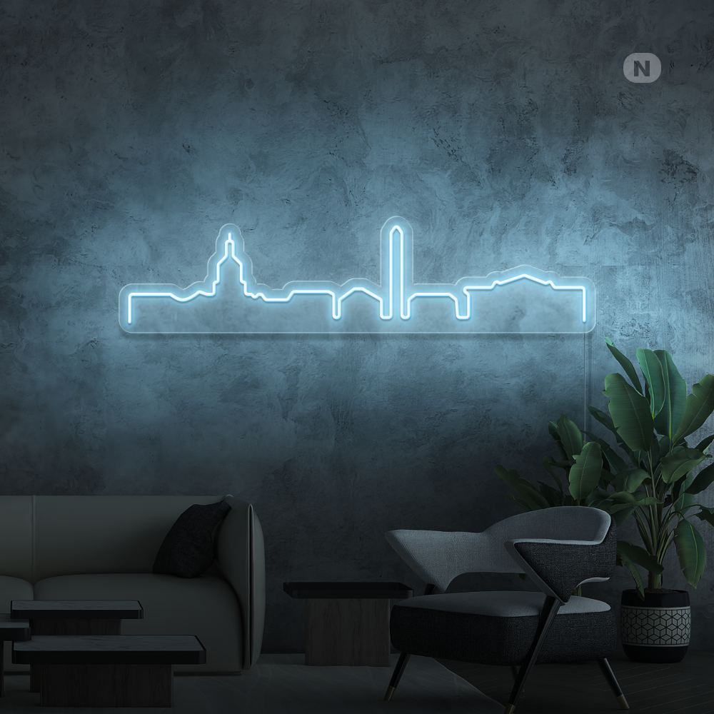Neonskylt Skyline