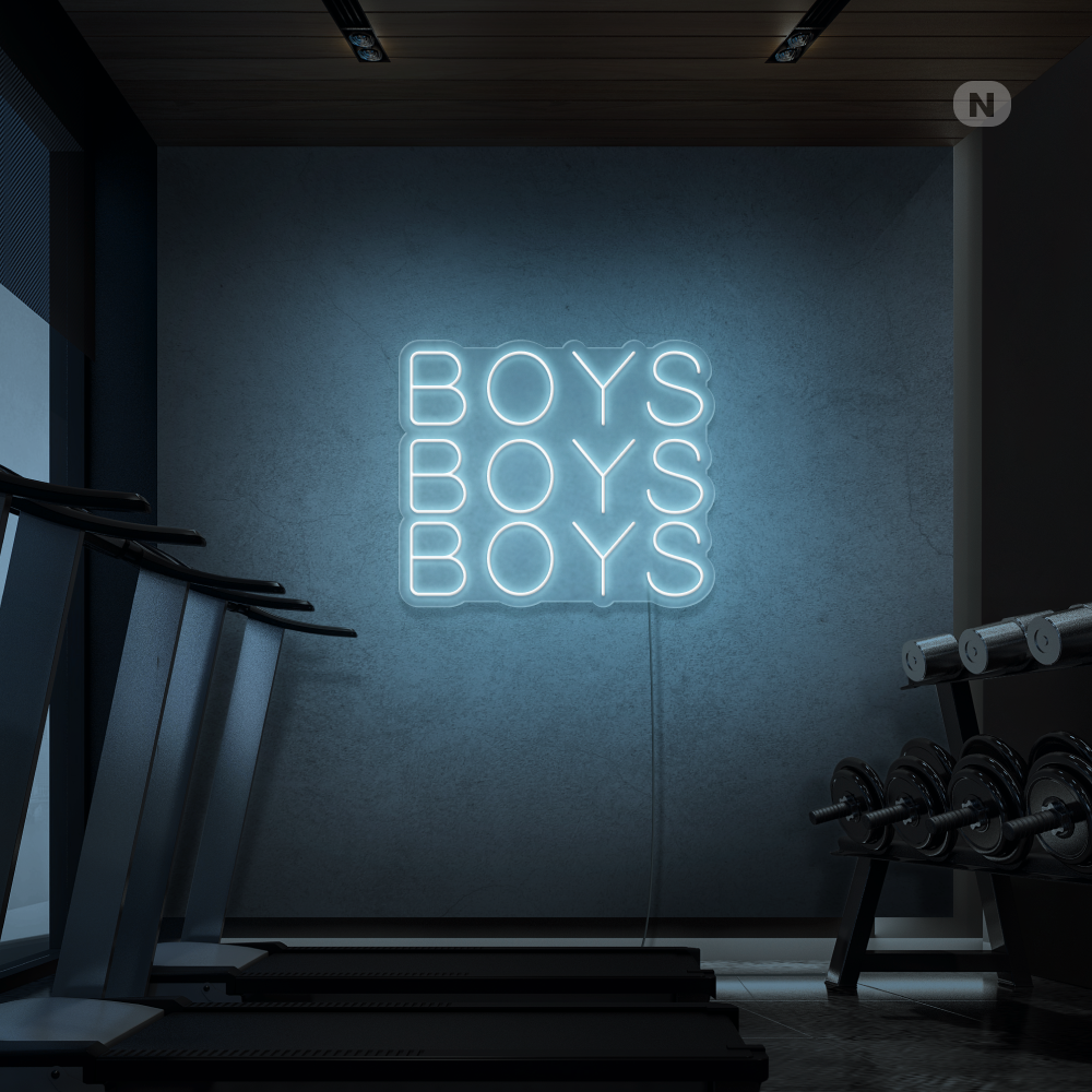 Neonskylt Boys Boys Boys