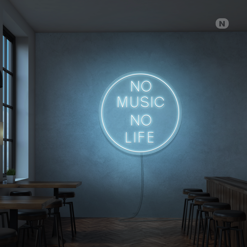 Neonskylt Musik