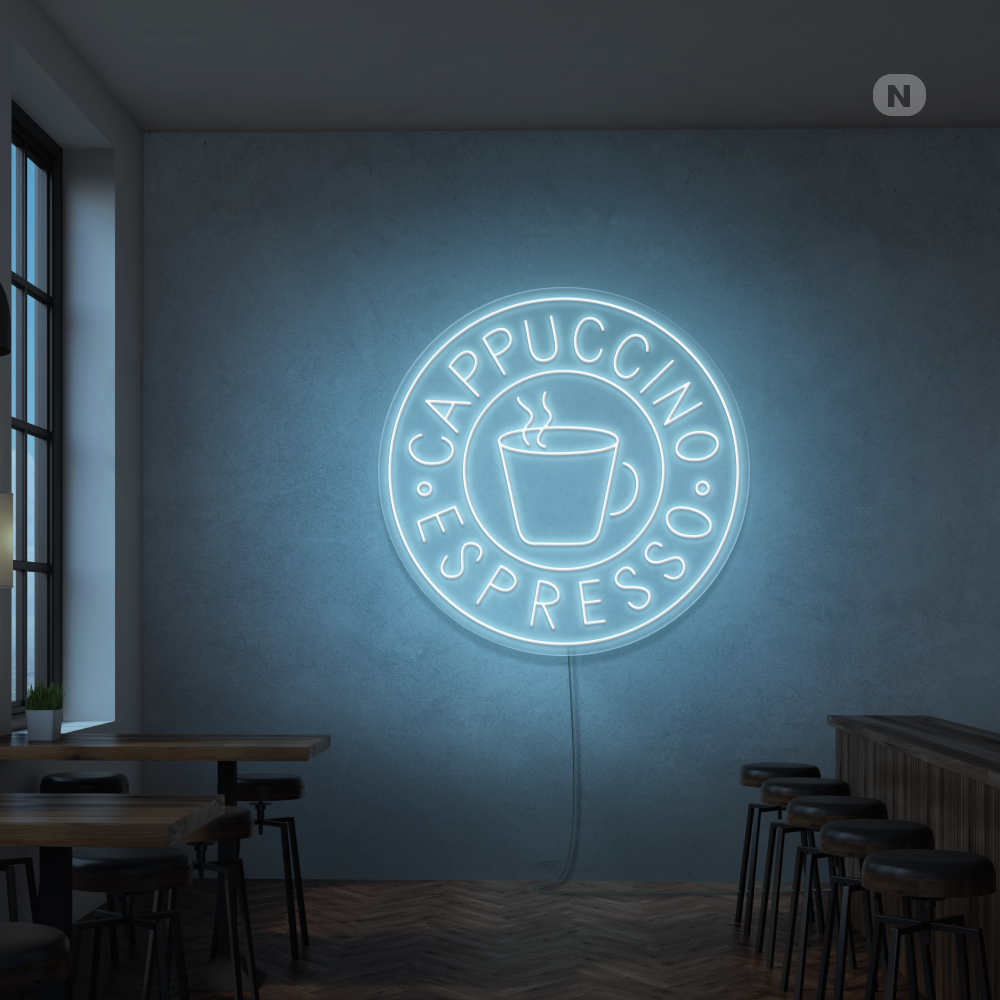 Neonskylt Cappucino Espresso