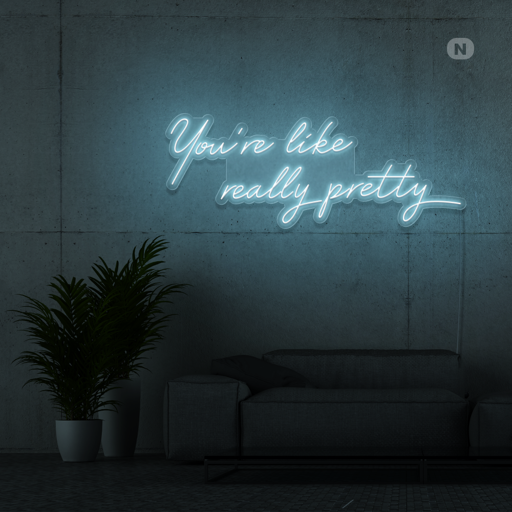 Neonskylt Citat om livet