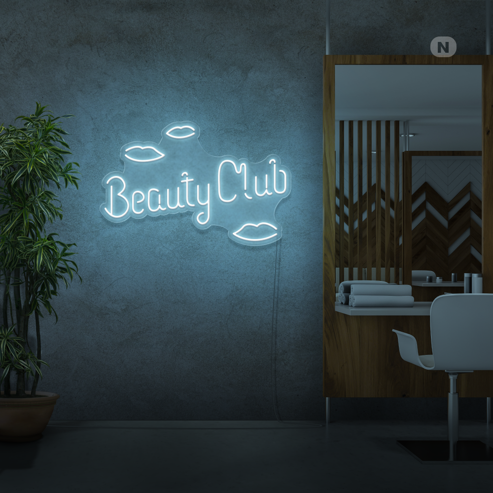 Neonskylt Beauty Club