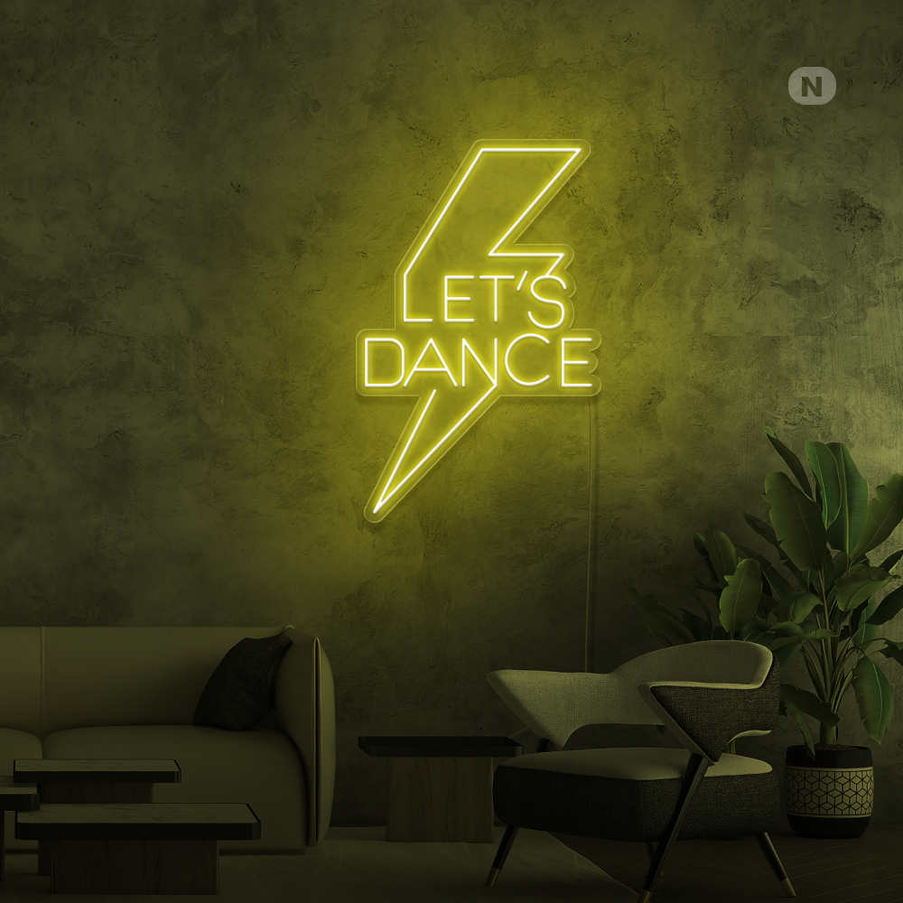 Neonskylt Let's Dance