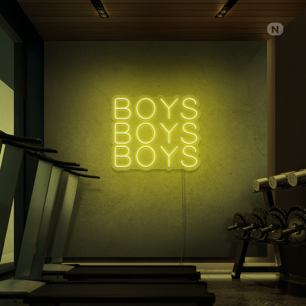 Neonskylt Boys Boys Boys