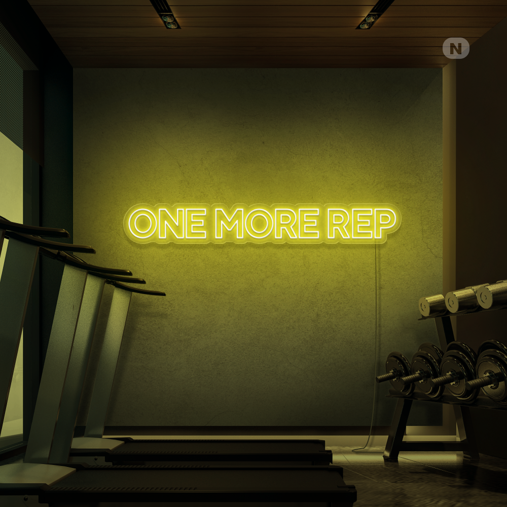 Neonskylt One More Rep