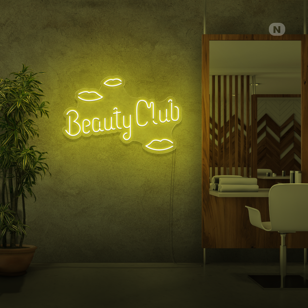 Neonskylt Beauty Club