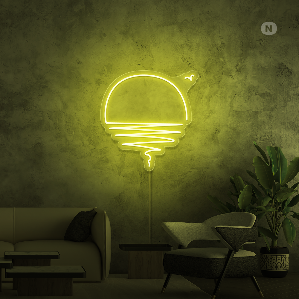 Neonskylt Solnedgång