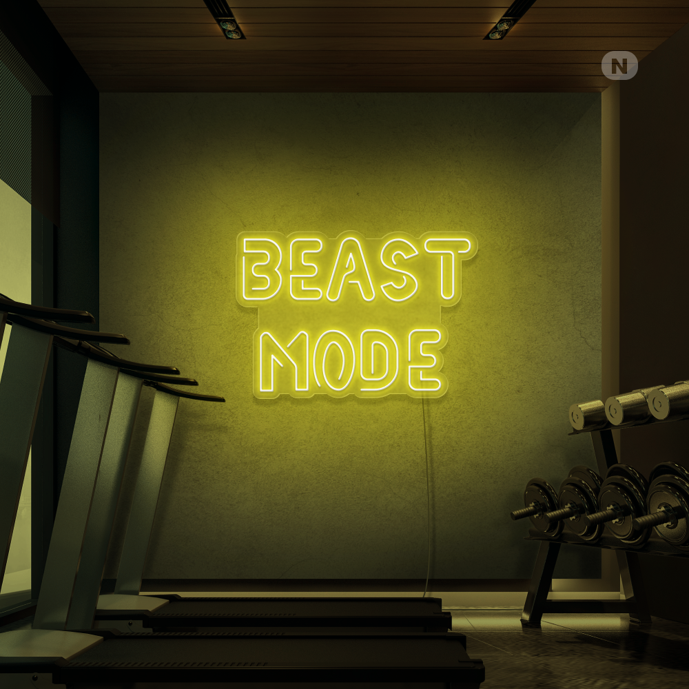 Neonskylt Beast Mode