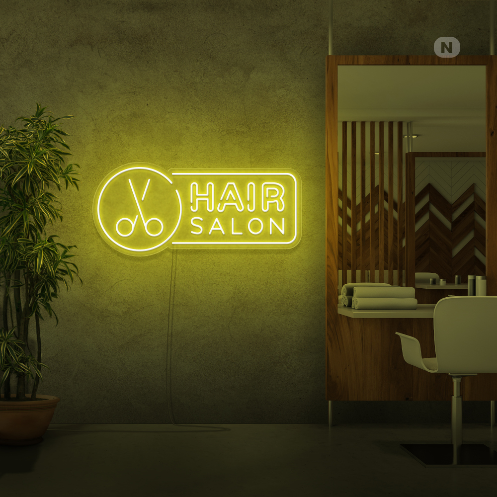 Neonskylt Hair Salon
