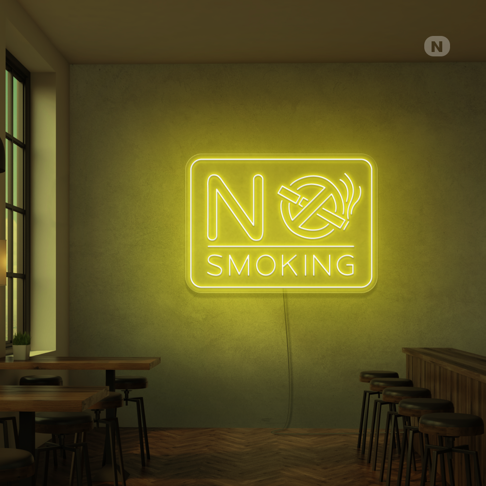 Neonskylt No Smoking