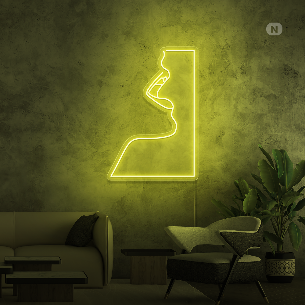 Neonskylt Förförelse