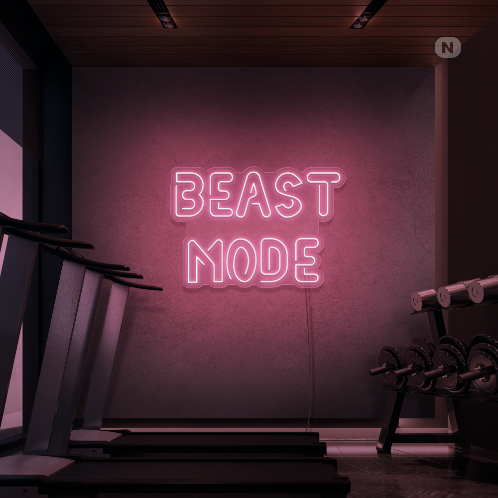 Neonskylt Beast Mode