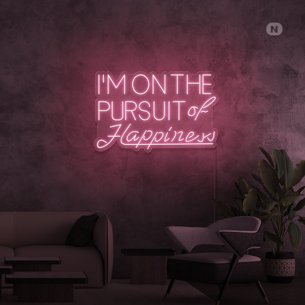 Neonskylt Hapiness